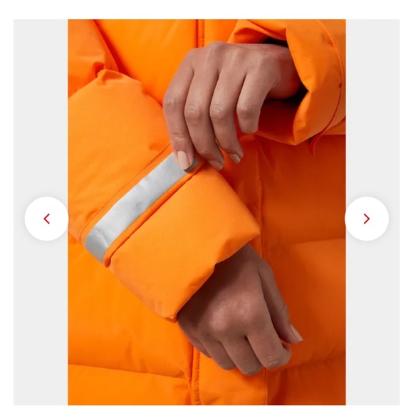 Perfect Condition Helly Hansen Aspire Puffy Parka - Poppy Orange - Picture 4 of 9